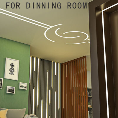 16.5FT / 5 Meter makelloses Silikon-LED-Kanalsystem eingebettete flexible Röhre mit milchweißem Deckel breitere Spur für 12mm wasserdichte LED-Streifenlicht USC7 WW