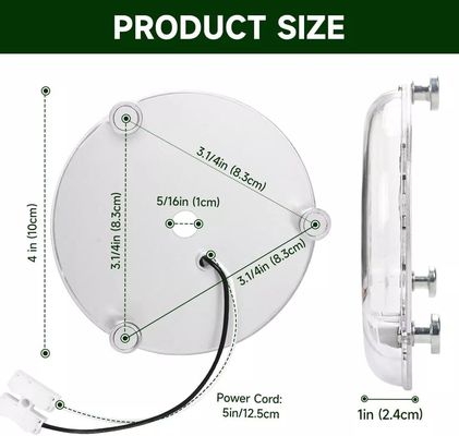 120V 15W Driverless Dia 100mm Led Light Für Led-Ventilatorlicht Mit ETL-Zertifikat Deckenventilator Led-Licht Ersatz
