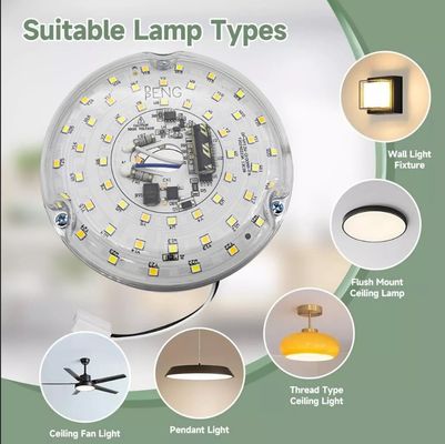 120V 15W Driverless Dia 100mm Led Light Für Led-Ventilatorlicht Mit ETL-Zertifikat Deckenventilator Led-Licht Ersatz