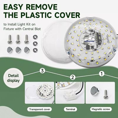 120V 15W Driverless Dia 100mm Led Light Für Led-Ventilatorlicht Mit ETL-Zertifikat Deckenventilator Led-Licht Ersatz