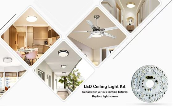 5CCT 18W/24W DIP-Schalter Deckenleuchten mit Witch Power Ersetzt LED-Modul 120V Deckenleuchten Panel Nachrüstung Kit mit DOB-Modulen