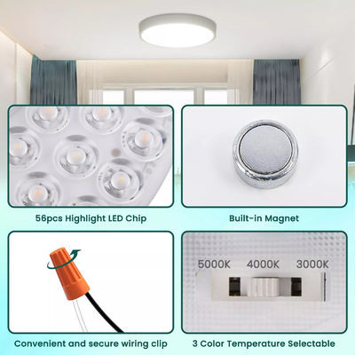 5CCT 18W/24W DIP-Schalter Deckenleuchten mit Witch Power Ersetzt LED-Modul 120V Deckenleuchten Panel Nachrüstung Kit mit DOB-Modulen