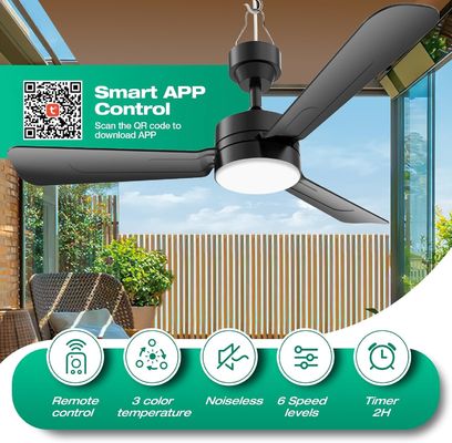 Deckenventilatoren mit Lichtern, 36&quot; LED-Ventilatoren mit Haken, Hook-Typ-Deckenventilator, Stecker in Deckenventilatoren Licht, 40W, 3000-6500k, Fernbedienung, Tragbare Ventilator für Campingbett, Terrassen, ((Schwarz) N DFFFFFN`