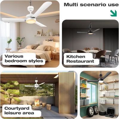 Deckenventilatoren mit Lichtern, 36&quot; LED-Ventilatoren mit Haken, Hook-Typ-Deckenventilator, Stecker in Deckenventilatoren Licht, 40W, 3000-6500k, Fernbedienung, Tragbare Ventilator für Campingbett, Terrassen, ((Schwarz) N DFFFFFN`