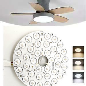 Hohe Leuchtstärke 230V 15W 110MM 36V 3CCT Ersatzteil Deckenventilator PCB-Board-Treiber Weniger LED-Module Verdunkelung und Farbe Anpassung